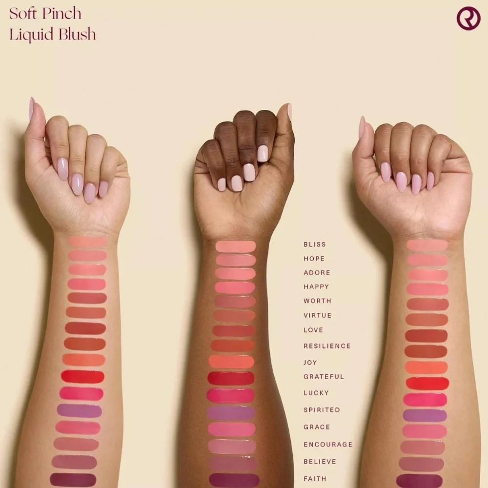 NEW Rare Beauty Soft Pinch Liquid Blush Dewy Finish in Happy Cool Pink Color